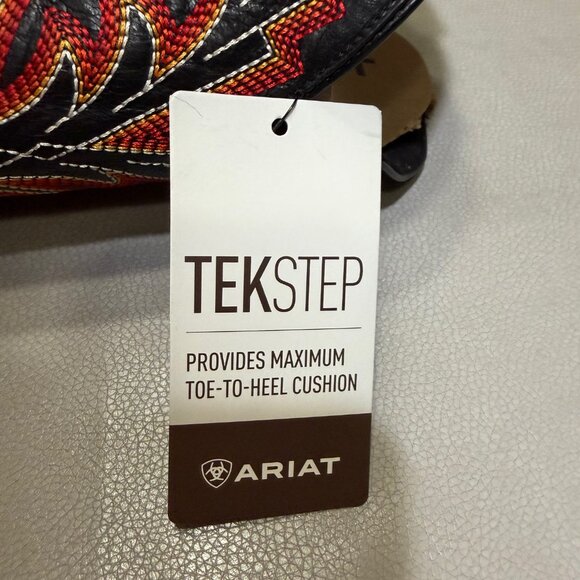 ARIAT Men's Sting Cowboy Boot, Bayou Black/Weathered Wicker, 11 Wide - Picture 4 of 11